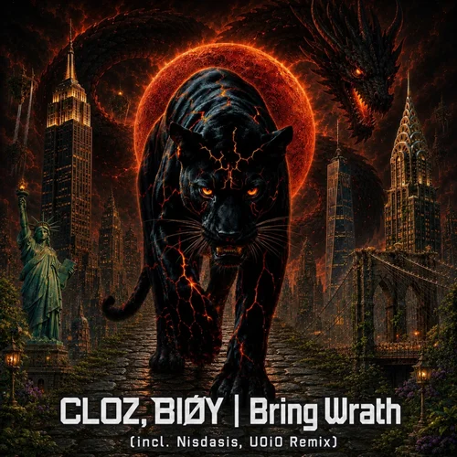 Bring Wrath by Cloz, BIØY cover artwork on ILUNA Records